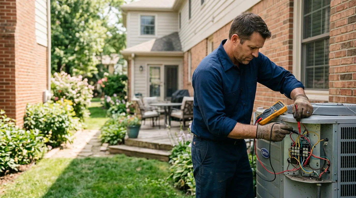 HVAC technician working near Ouaquaga, NY